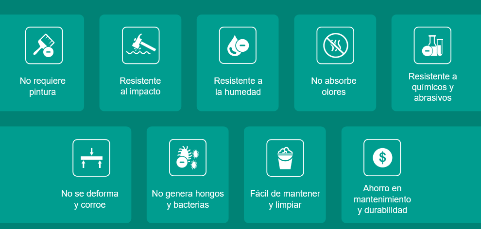 Ventajas y beneficios de Glasliner, recubrimiento plástico para muro